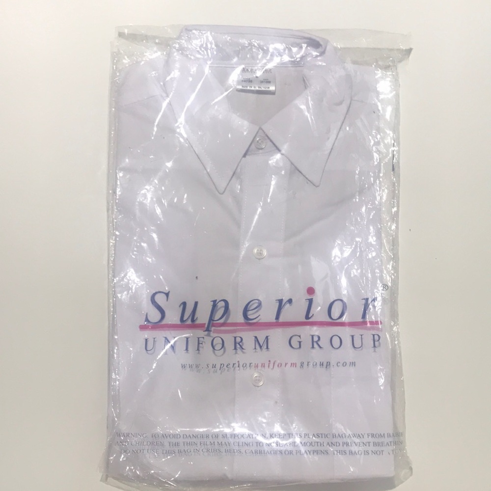 3 Pack White Button Down Work Shirt S
